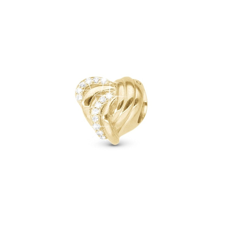 Spellbound charm i forgyldt sølv med hvide zirkonia fra Christina Jewelry & Watches
